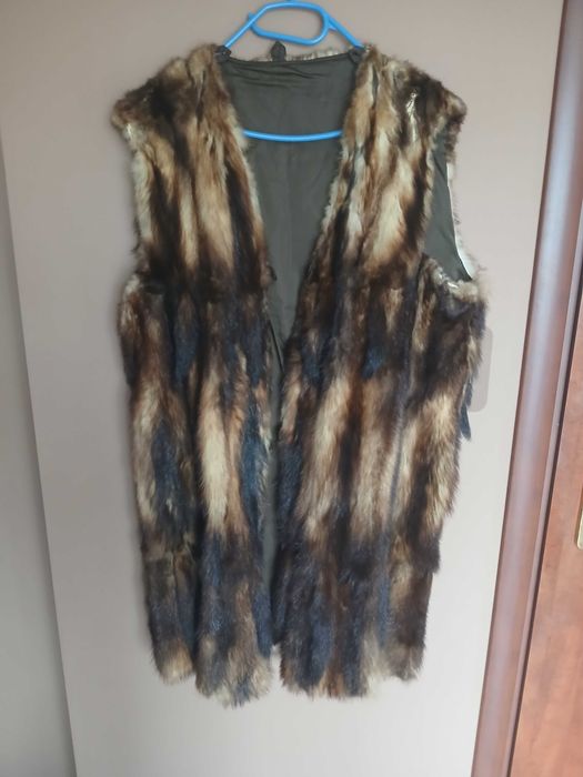 Urocza kamizelka, bezrękawnik, futerko rozmiar 46/48/50  4 XL
