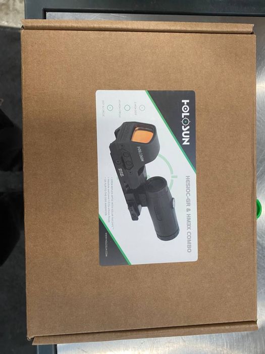 Комплект коліматорний приціл HOLOSUN HS510C GR + Магніфер HM3X (Combo)