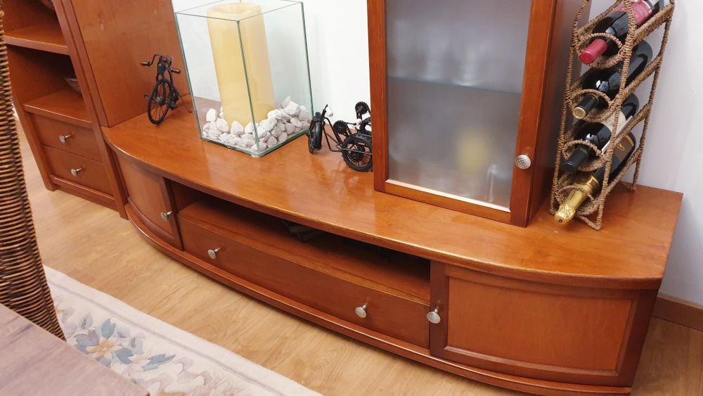 Estante sala cerejeira