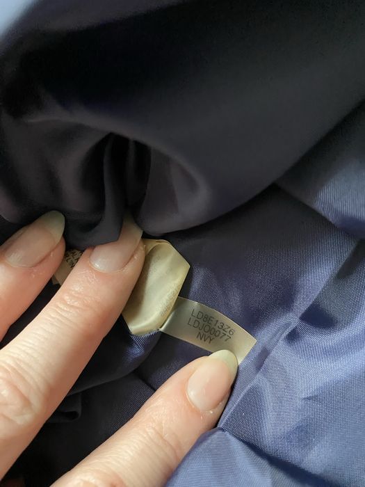 Piękna nowa sukienka Karl Lagerfeld XL granat koronka