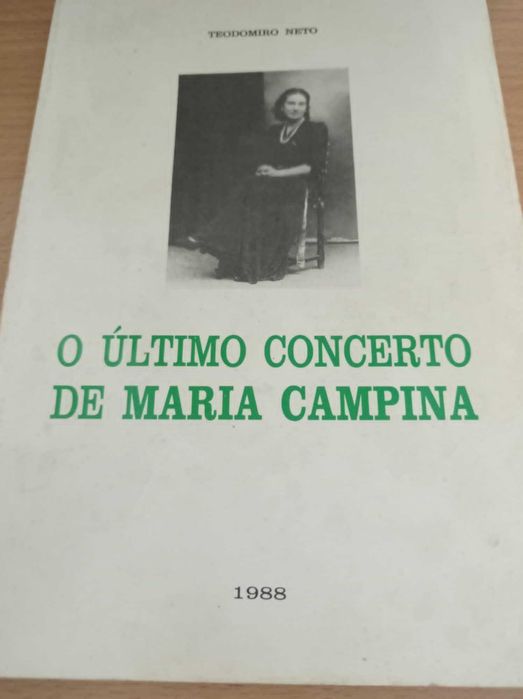vendo livro O ultimo concerto de Maria Campina