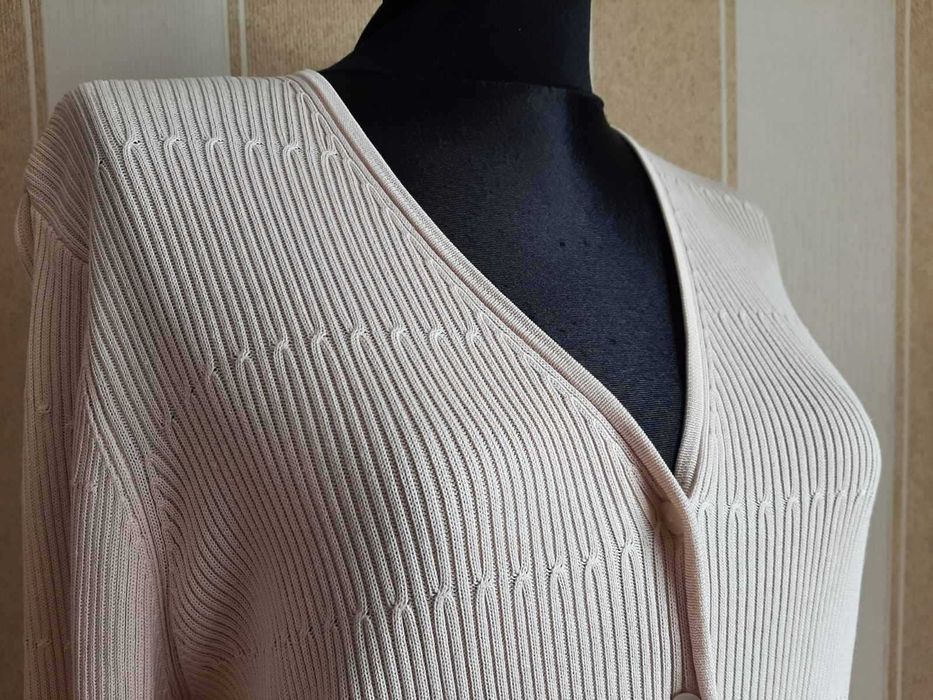 Лонгслів жіночий, в рубчик, 100% НАТУРАЛЬНИЙ ШОВК.