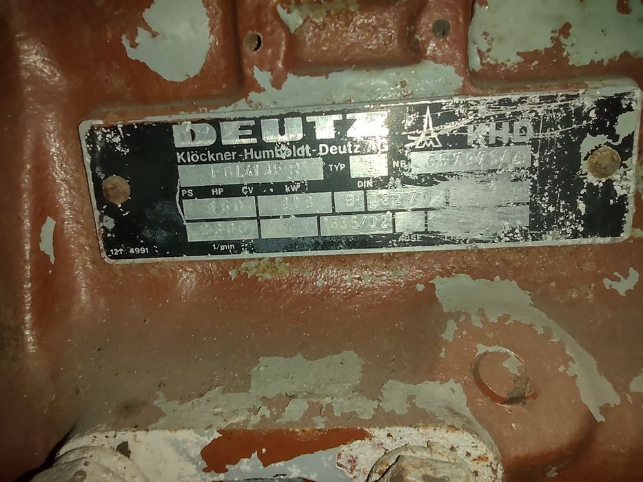 Дизельний двигун  DEUTZ F6L413FR для дизель-генератора, дизельної елек