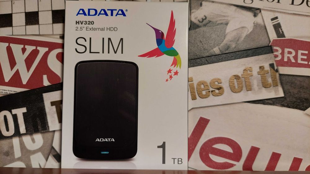 Dysk zewnętrzny ADATA HV320 1TB USB 3.2 Czarny Elegancki HDD