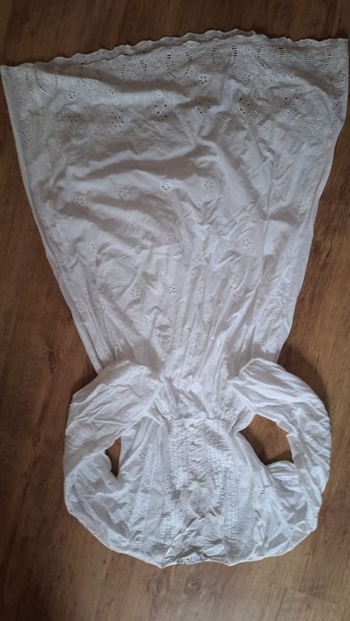 Sukienka Zara biała boho 100 % bawełna haft 36/38