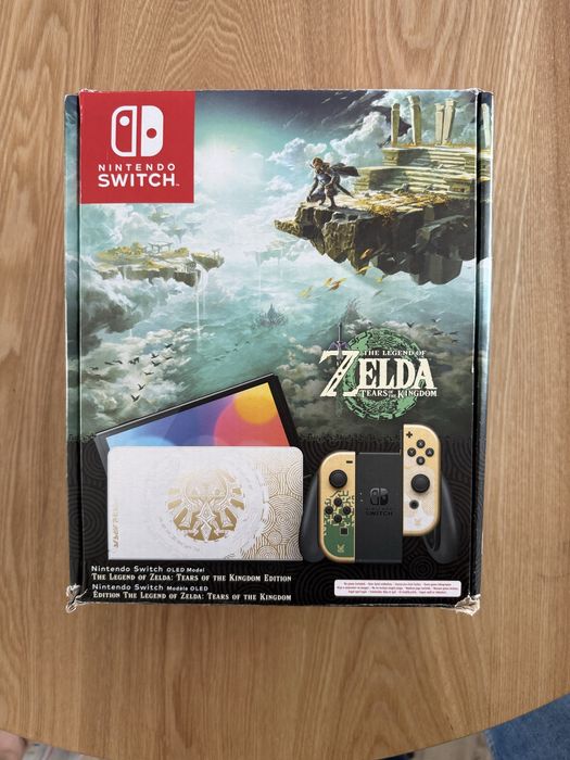 Nintendo switch oled edycja kolekcjonerska Zelda+etui+szklo