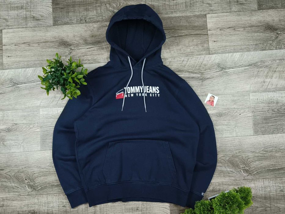 [L] TOMMY HILFIGER худі оригінальне бавовна нові коллекції синє