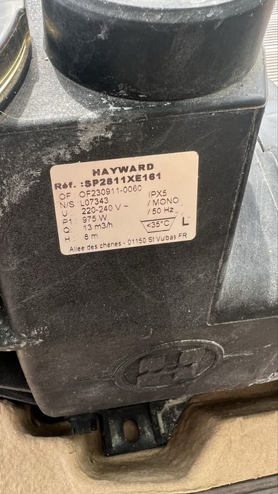 Bomba Hayward Max Flo 1CV