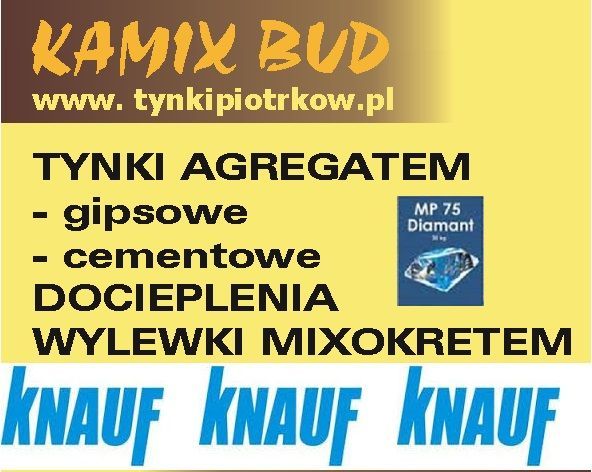 Tynki maszynowe gipsowe, cementowe docieplenia. Solidnie