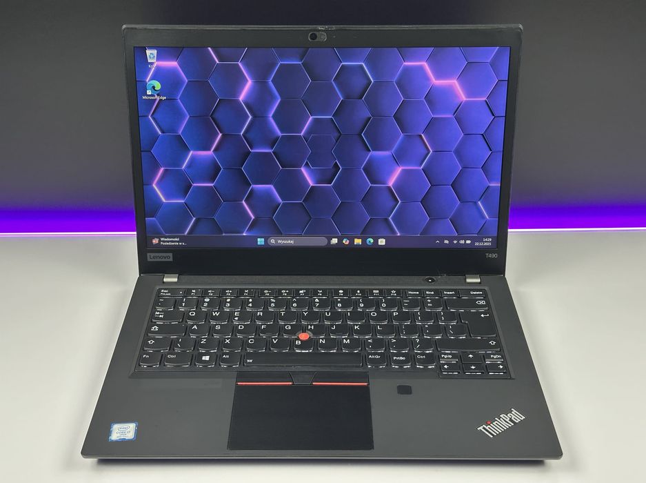 Laptop Lenovo ThinkPad T490 | i7-8665U / FHD DOTYKOWY / biznesowy / FV