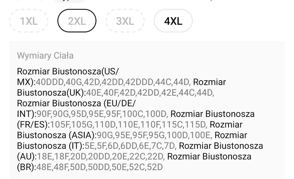 Miękki biustonosz SHEIN 2XL (ok 85C-D)
