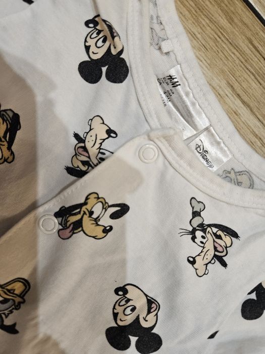 Piżamki rampersy Miki H&M r 68