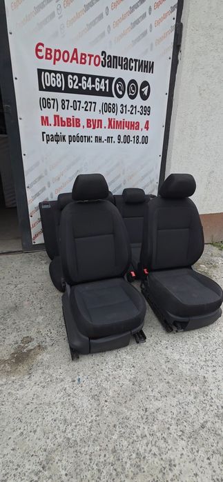 Салон сидіння сідушки Skoda Fabia 2 2000-2014р.в. Шкода Фабія крісла диван