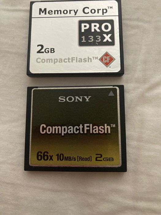 Cartões de memória cf 2gb