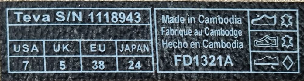 Босоніжки TEVA Flatform - 38 розмір. Оригінал