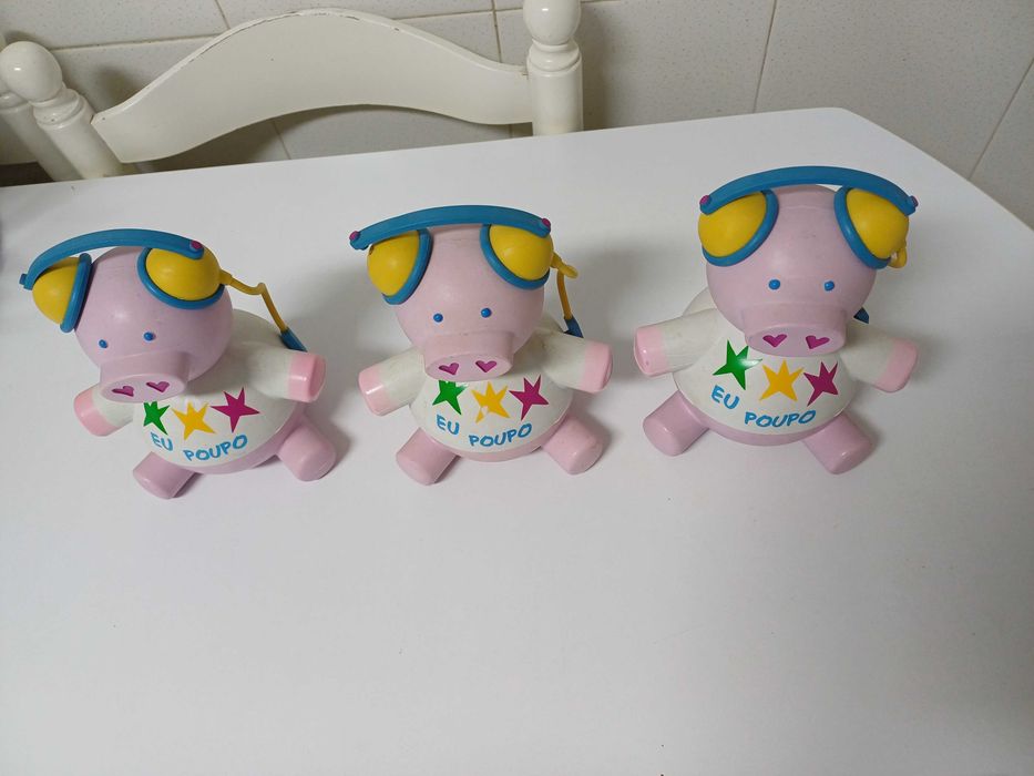Mealheiro em forma de porco 3 unidades