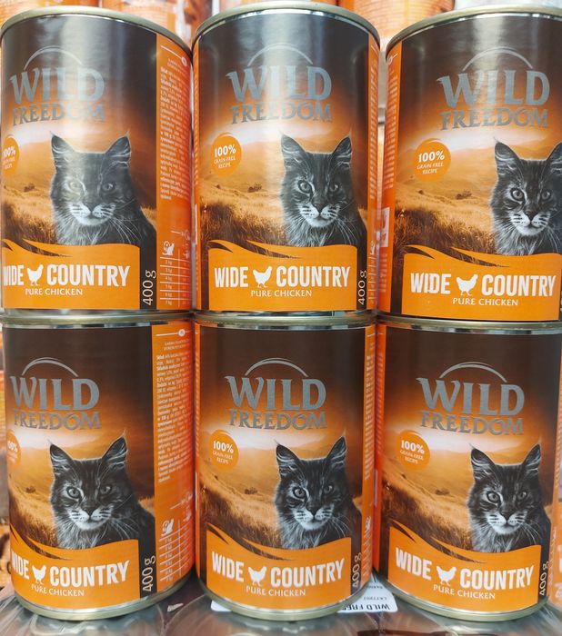 Wild Freedom - bezzbożowa karma dla kota 18 puszek 400g