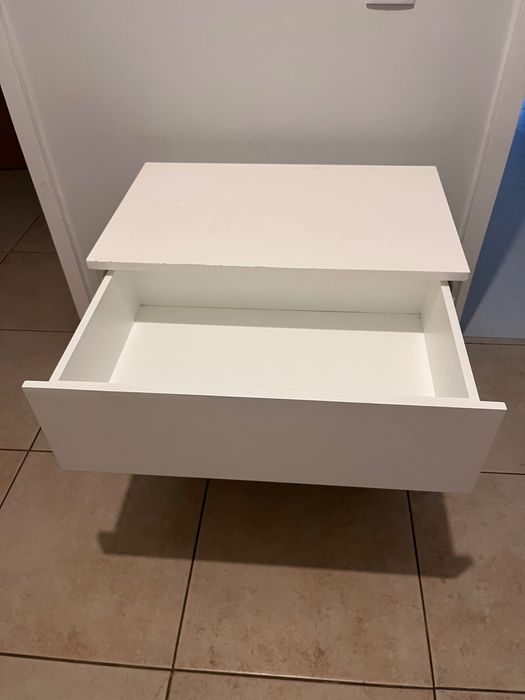 PLATSA
Cómoda c/2 gavetas, branco/Fonnes branco, 60x57x53 cm