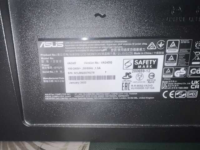 Monitor do komputera Asus z ochroną oczu