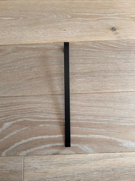 Metalowy, czarny haczyk kuchenny IKEA długość 30 cm
