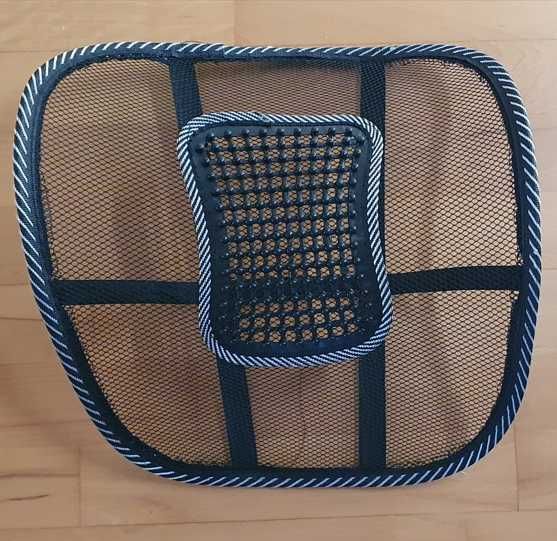 Masująca siatka pod lędźwie do samochodu, biura, domu