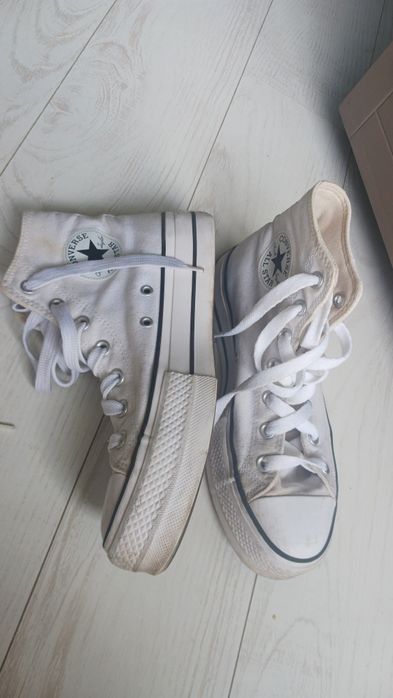 Converse biale trampki za kostkę rozm.39