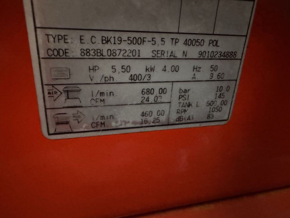 Fini kompresor sprezarka 500L  sprzedam