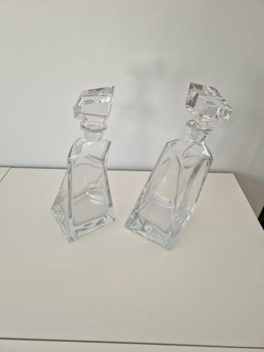 Conjunto 2 Garrafas cristal bohemia