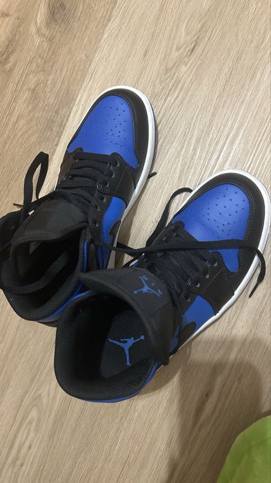 Nike Air Jordan 1 Mid Azul/Preto – Tamanho 40 (Originais)