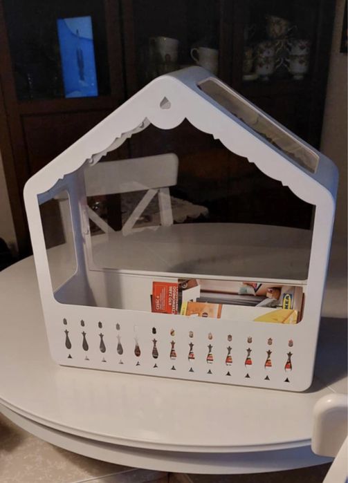 Mini szklarnia metalowa z IKEA