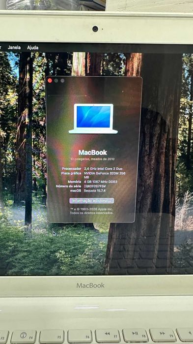 MacBook A1342 – 13" (Meados de 2010) – Funcionando perfeitamente