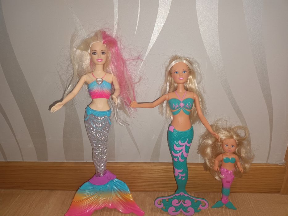 Bonecas Sereias coloridas