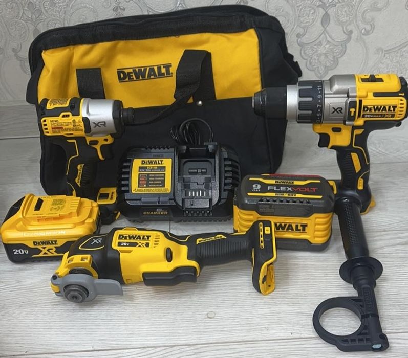 Набір DeWalt dck320R1X1, реноватор,дриль,импакт, акумулятор 9ah,6ah
