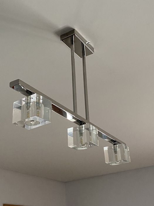 Candeeiro Inox lâmpadas incluidas