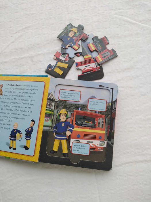 Livro de Puzzles Bombeiro Sam