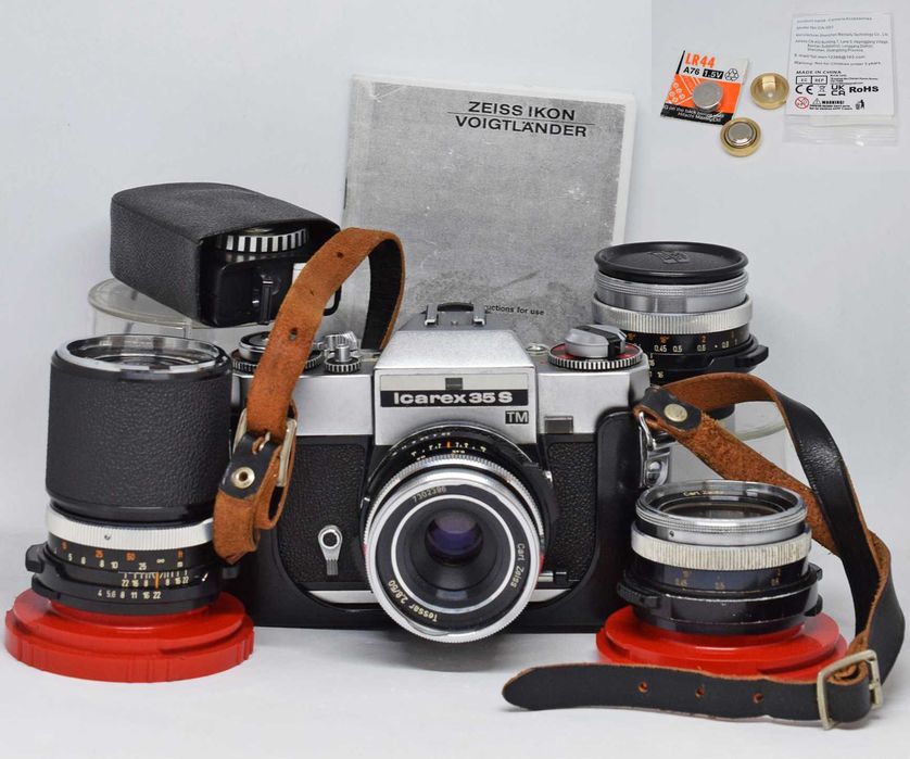 Zeiss-Ikon Icarex 35 +4 lentes Tessar Ultron Skoparex SuperDynarex M42