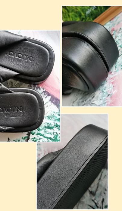 Кожаные шлепанцы вьетнамки сланцы натуральная кожа Inuovo