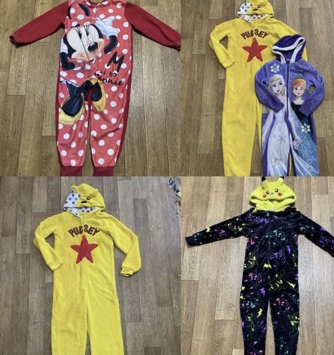 Кугурумі махрові піжами Ельзи, Міккімауса, Індіанки