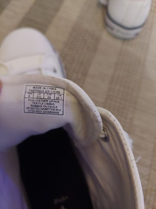 Trampki białe wysokie marki Polo Ralph Lauren roz. 39