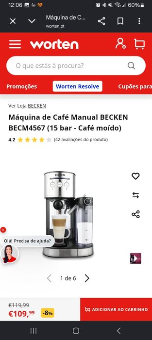 Maquina de cafe apenas 4x usada
