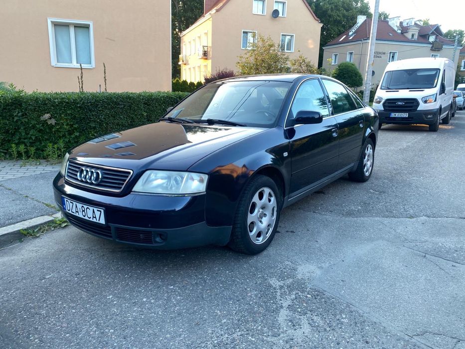 Audi A6 B5 2,4 białe skórzane fotele