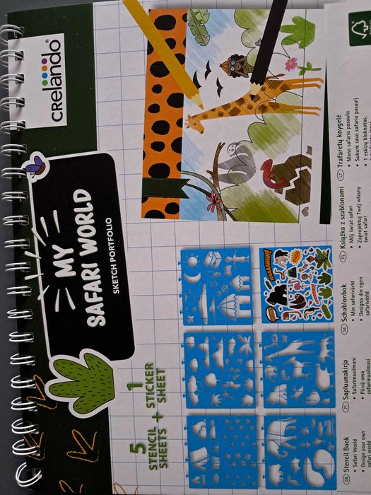 Książeczka z szablonami