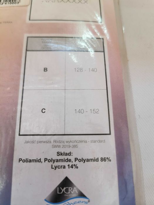 Rajstopy dla dziewczynki Gatta rozmiar 140-152 wzorzyste, granatowe