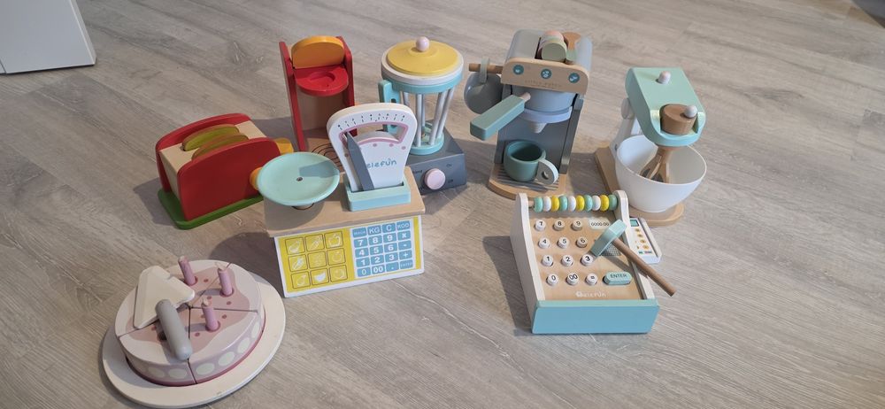 Zestaw akcesoriów kuchannych drewniane ekspres