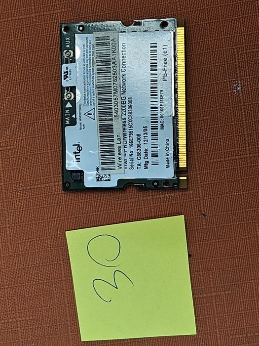 karta sieci bezprzewodowej Intel PRO/Wireless 2200BG