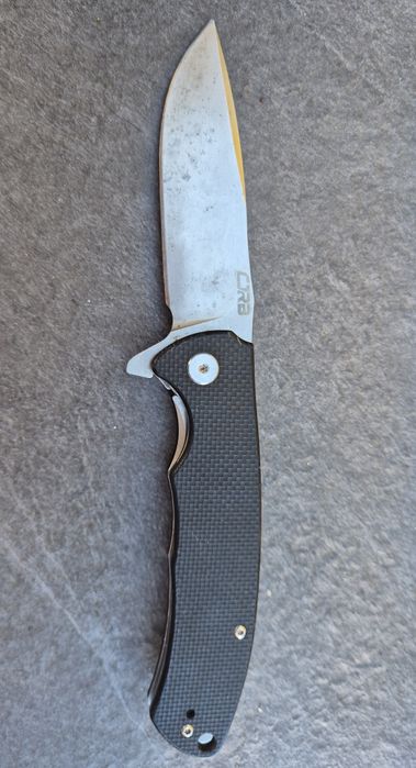 Nóż Składany CJRB Feldspar D2 G10 Black (Ser. J1903) – Flipper EDC