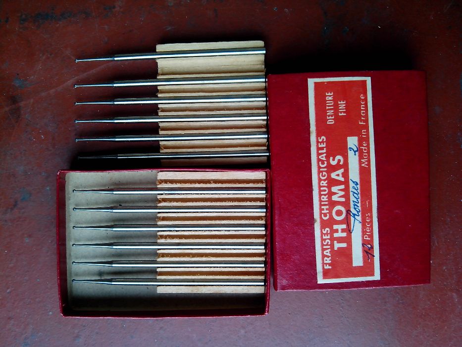 бор фреза стальная, сверла, колено гибкого вала для бормашины