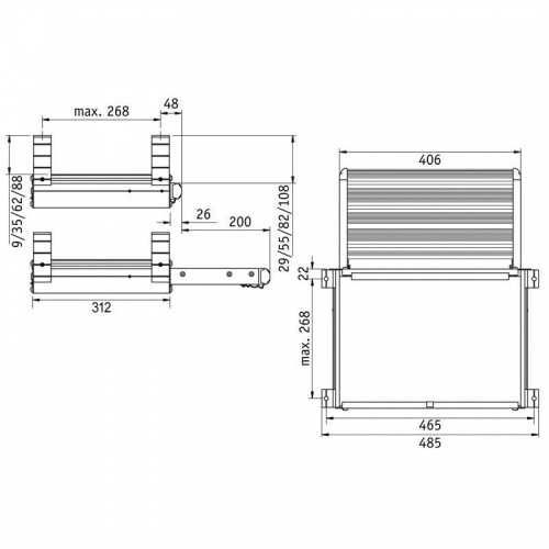Degrau Manual Thule Slide-Out Step 400 (Autocaravana / Campervan)