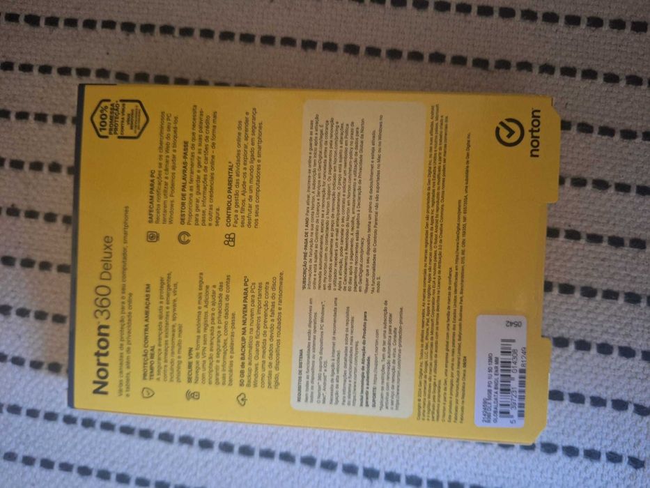 Antivírus Norton 360 Deluxe - 1 Ano / 5 Dispositivos - VPN + 50GB Cloud - NOVO / SELADO