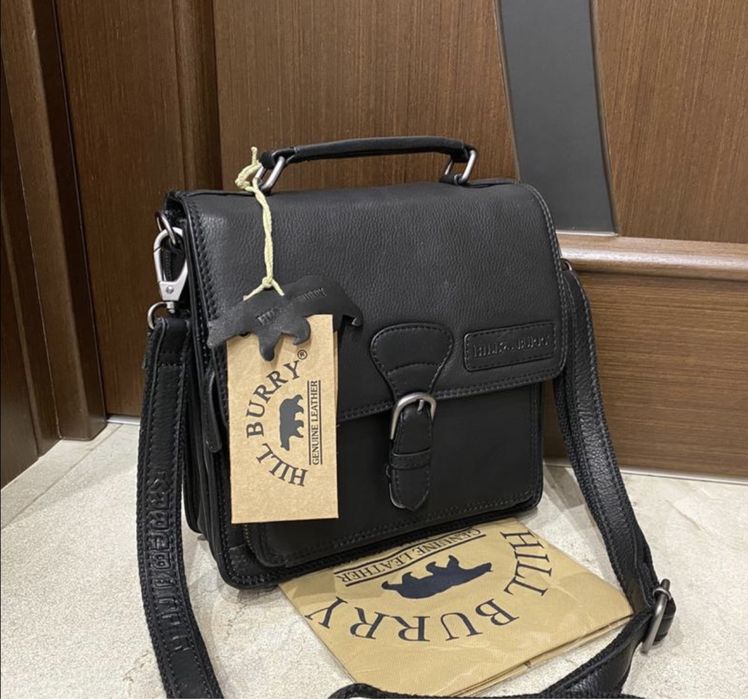 барсетка Кожаная мужская сумка Hill Burry  барсетка шкіряна